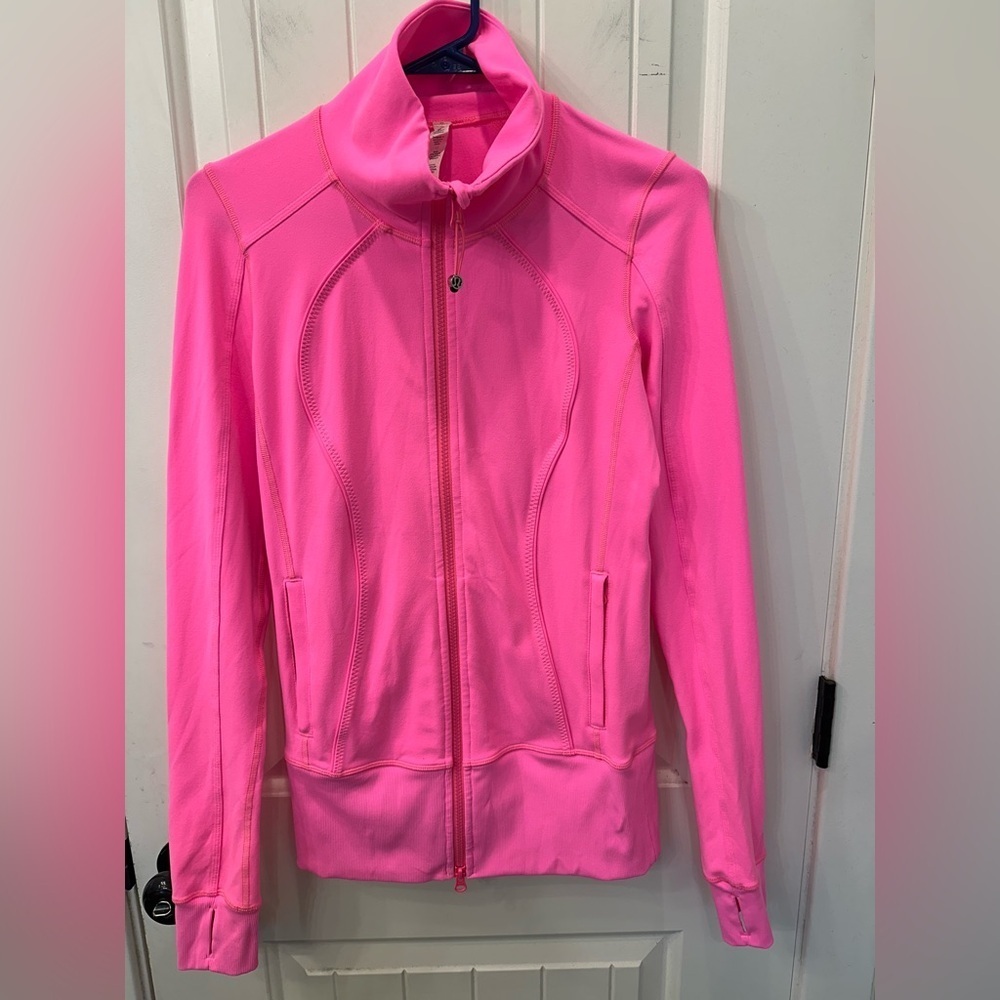Lululemon Nice Asana Jacket Luon Zing Pink Light Size 4
